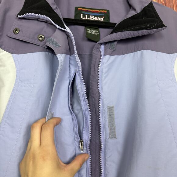 Vintage LL Bean Womens Winter Jacket Purple Full Zip Outdoor Size Medium M - Picture 8 of 9